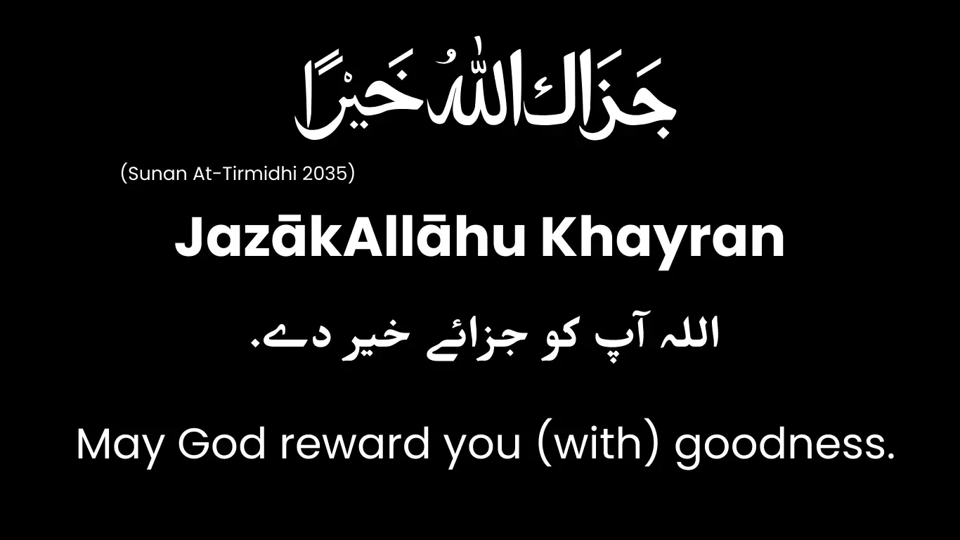 jazakallah khair